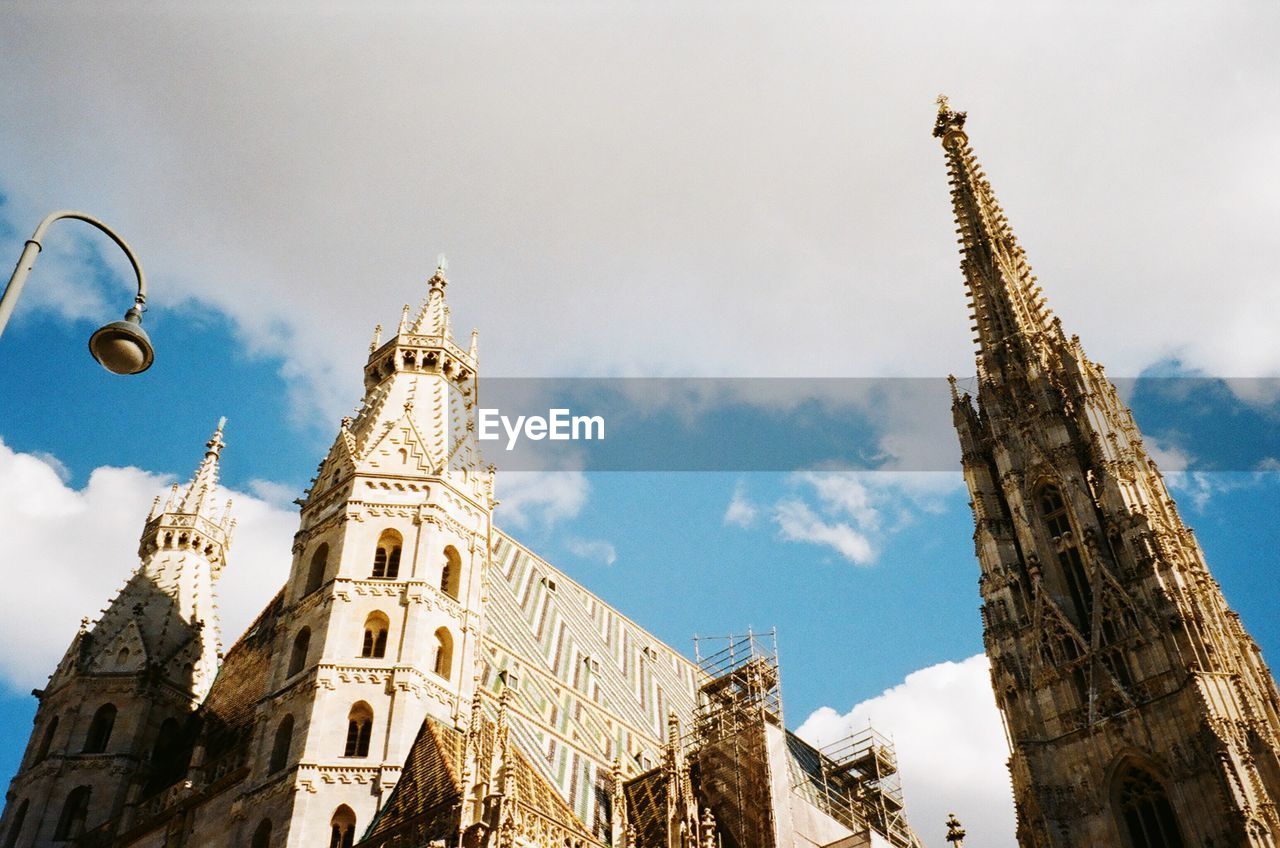 Low angle view of st stephens cathedral against sky