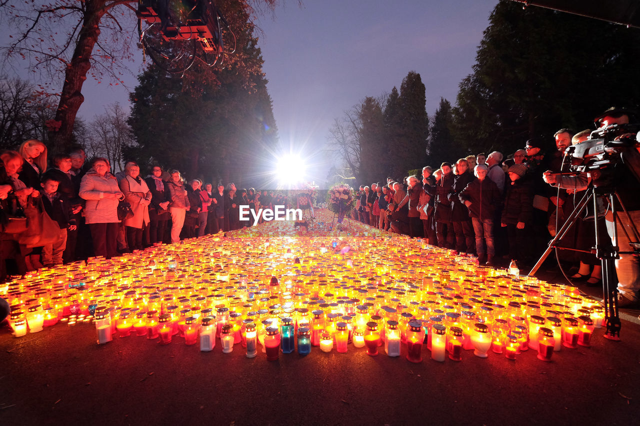 Zagreb cemetery mirogoj on all saints day 