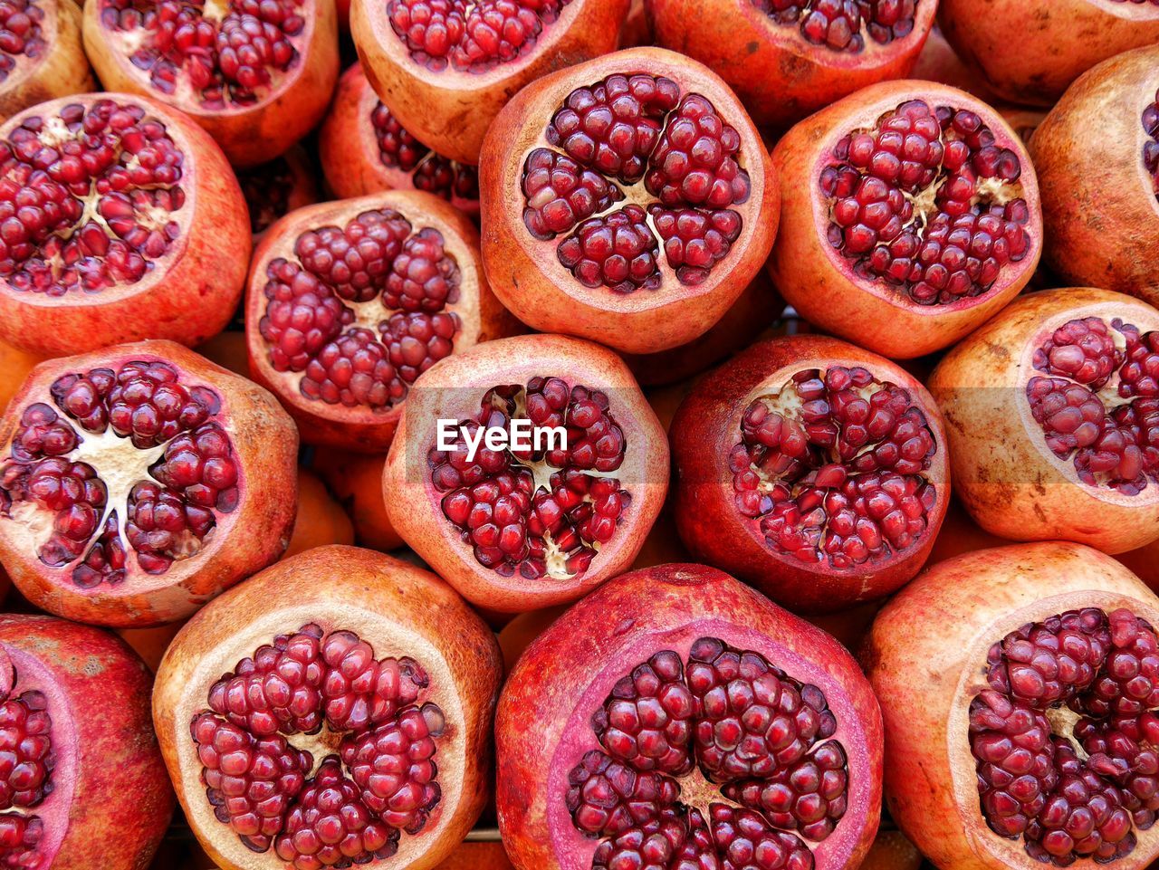 Detail shot of pomegranates