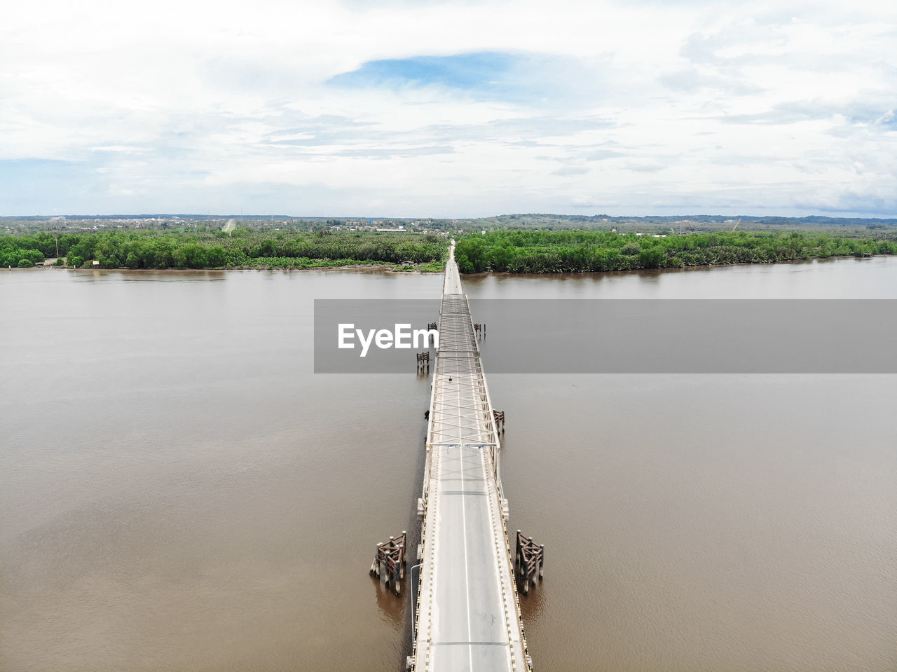 Scenic view of river against sky