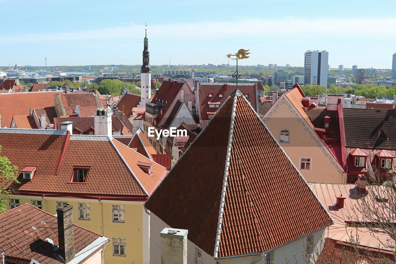 Panoramic view of tallinn, estonia 