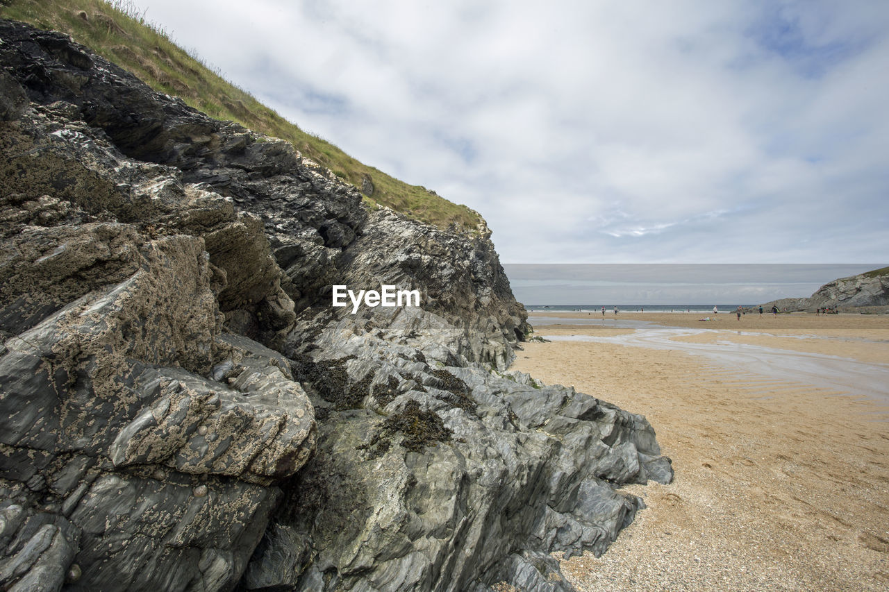 SCENIC VIEW OF ROCKY BEACH