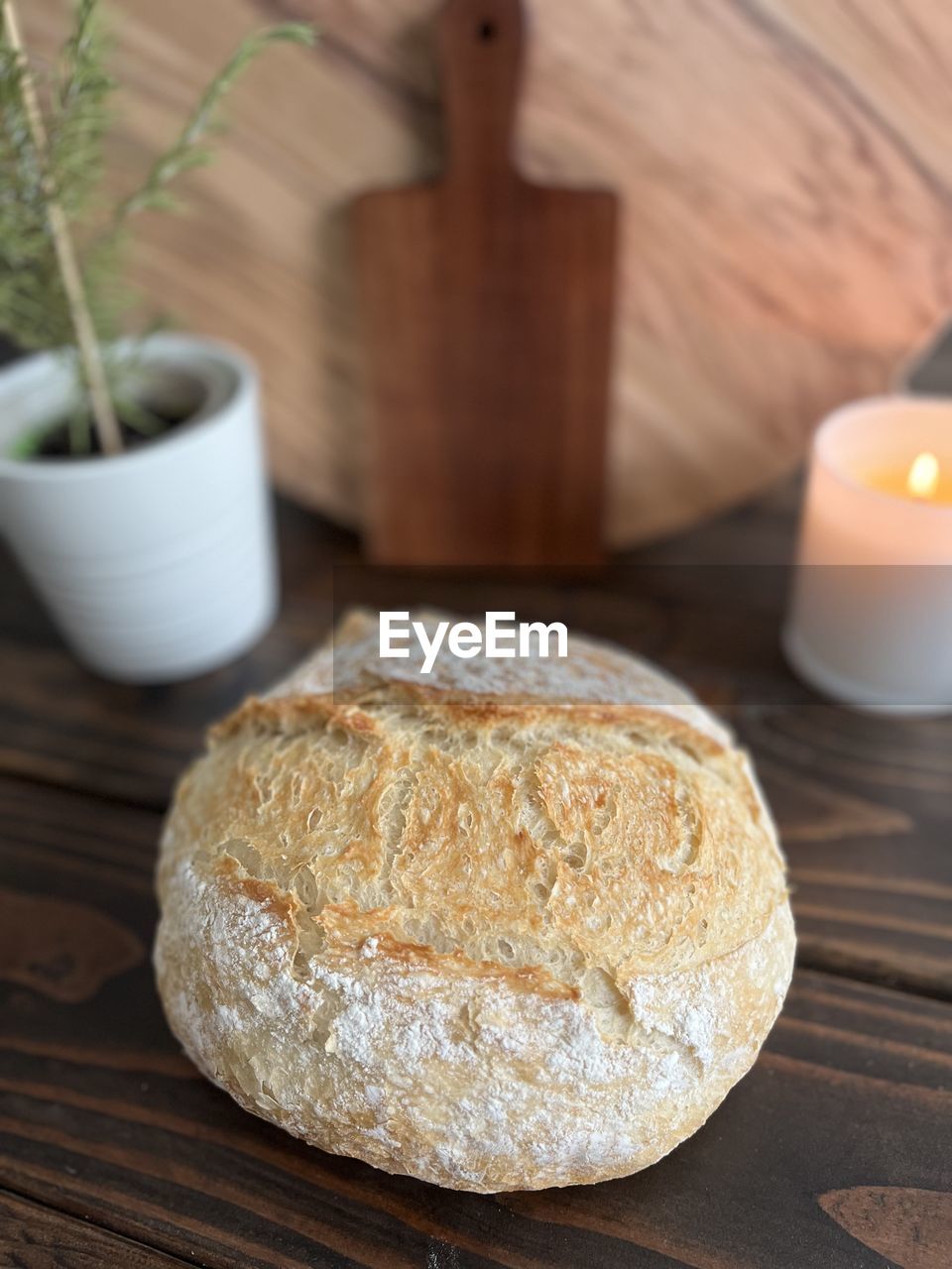 food, food and drink, wellbeing, wood, candle, freshness, healthy eating, plant, bread, indoors, nature, no people, table, baked, close-up, breakfast, soda bread, produce, meal, simplicity, rustic, loaf of bread, tradition