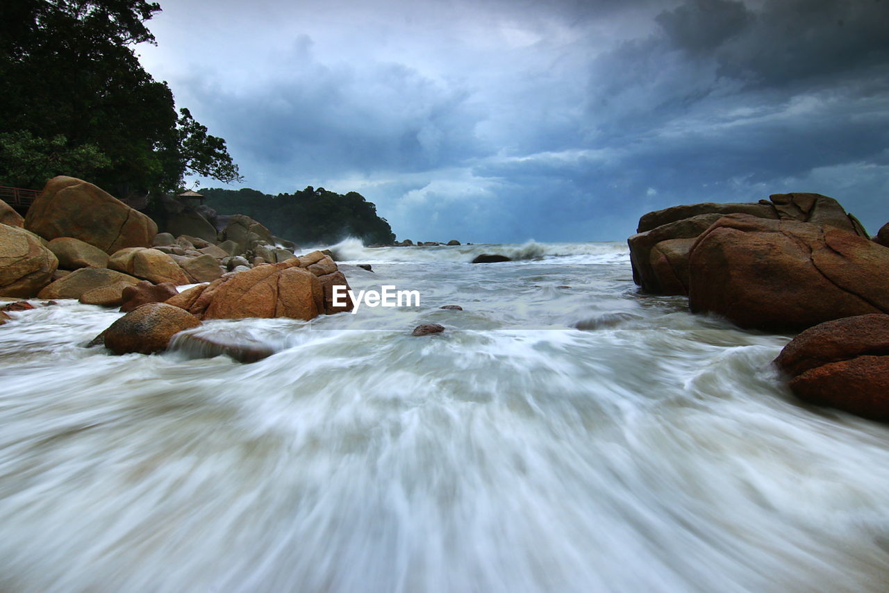 Scenic view of sea against sky