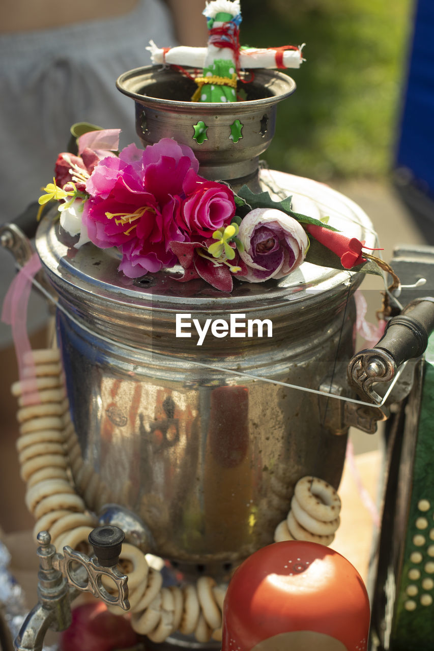 close-up of food in container