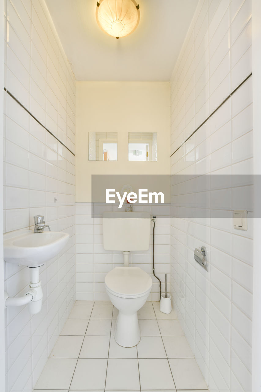 Interior of bathroom at home