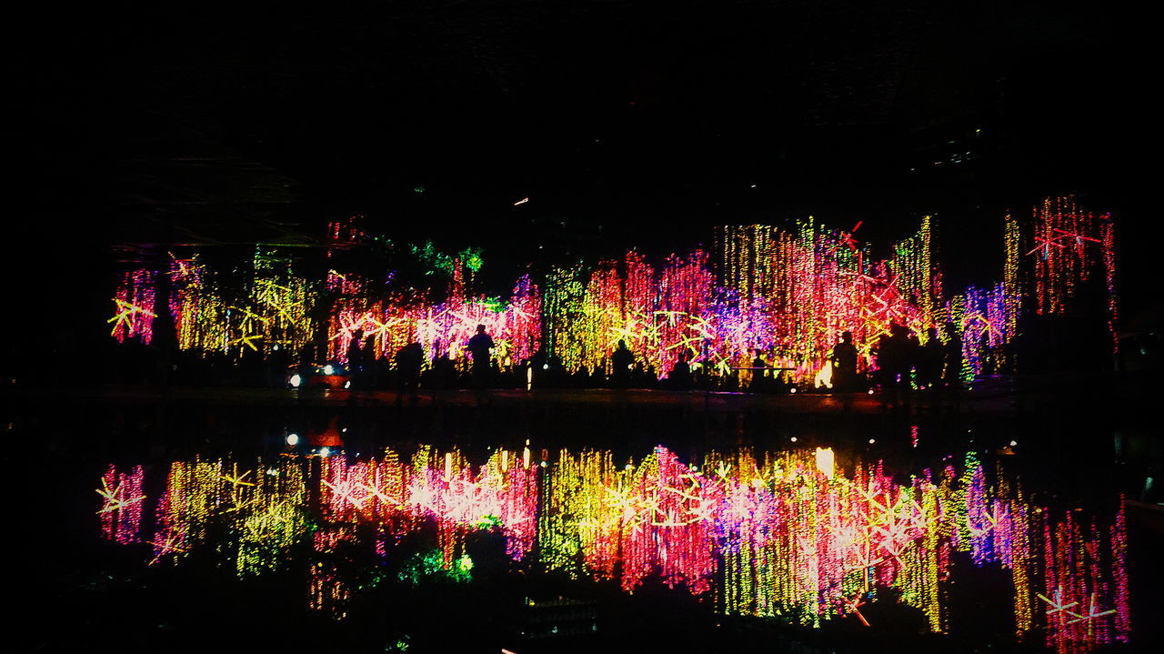 VIEW OF COLORFUL LIGHTS