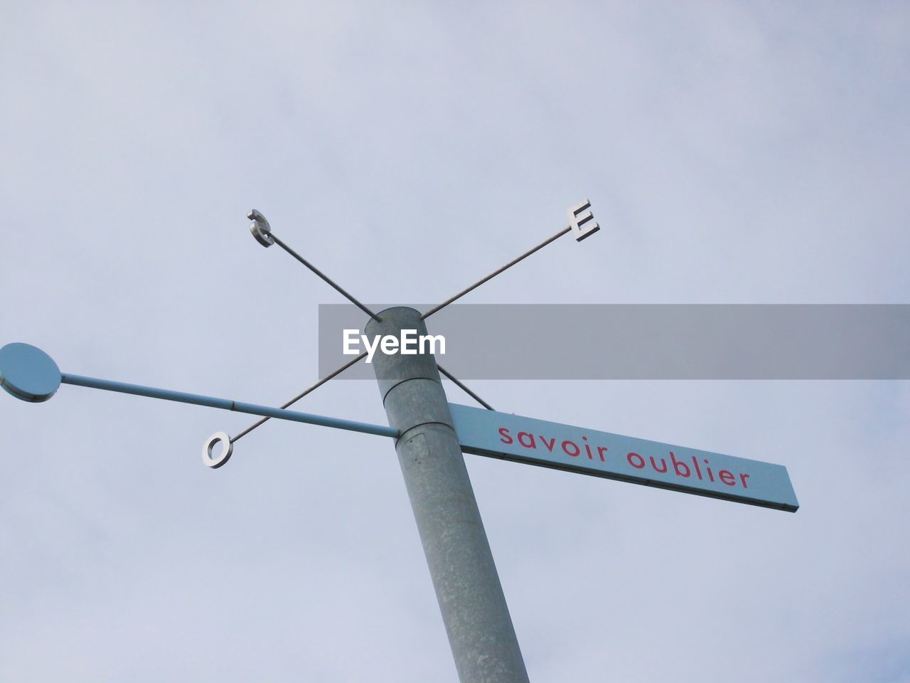 LOW ANGLE VIEW OF ROAD SIGN