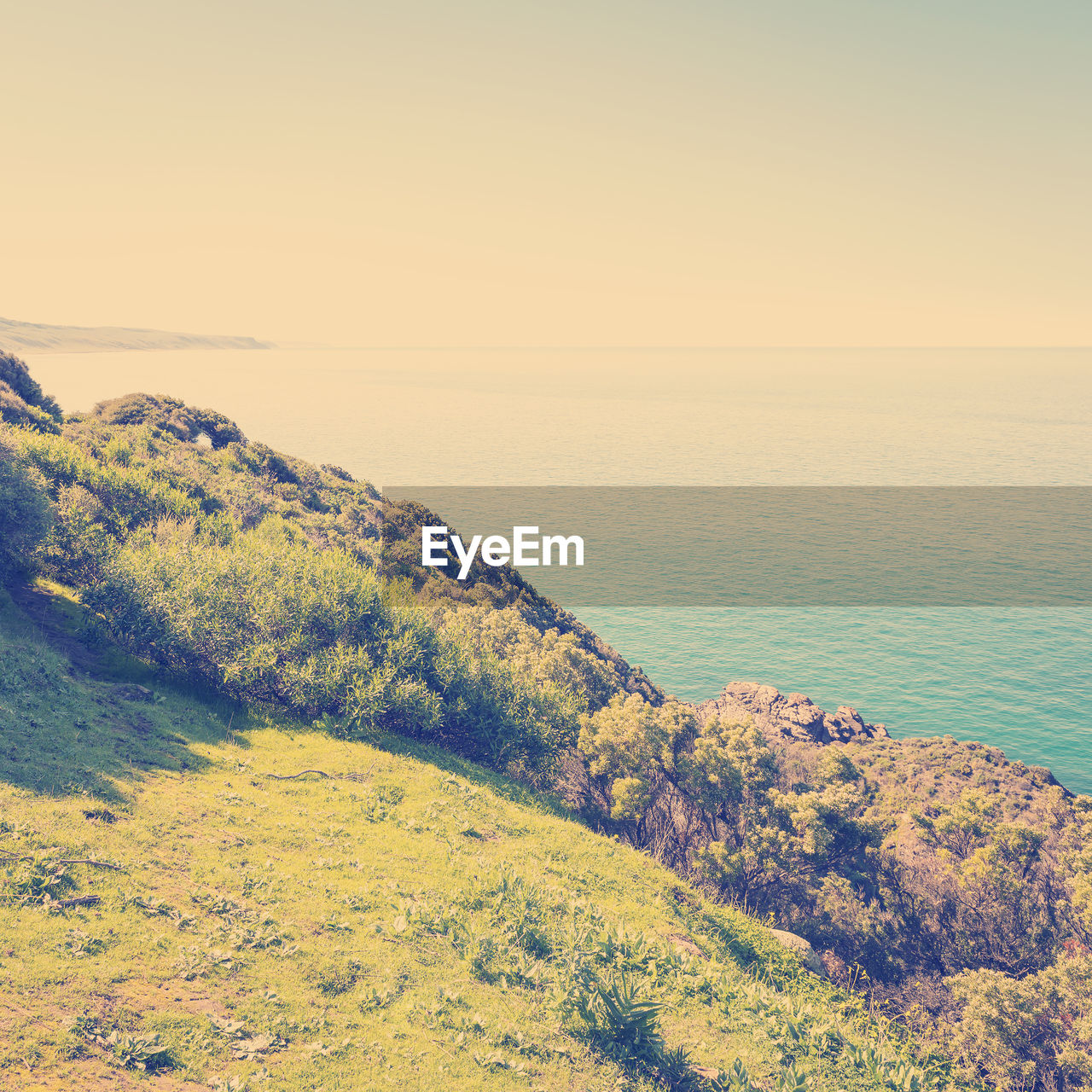 SCENIC VIEW OF SEA AND SHORE AGAINST SKY