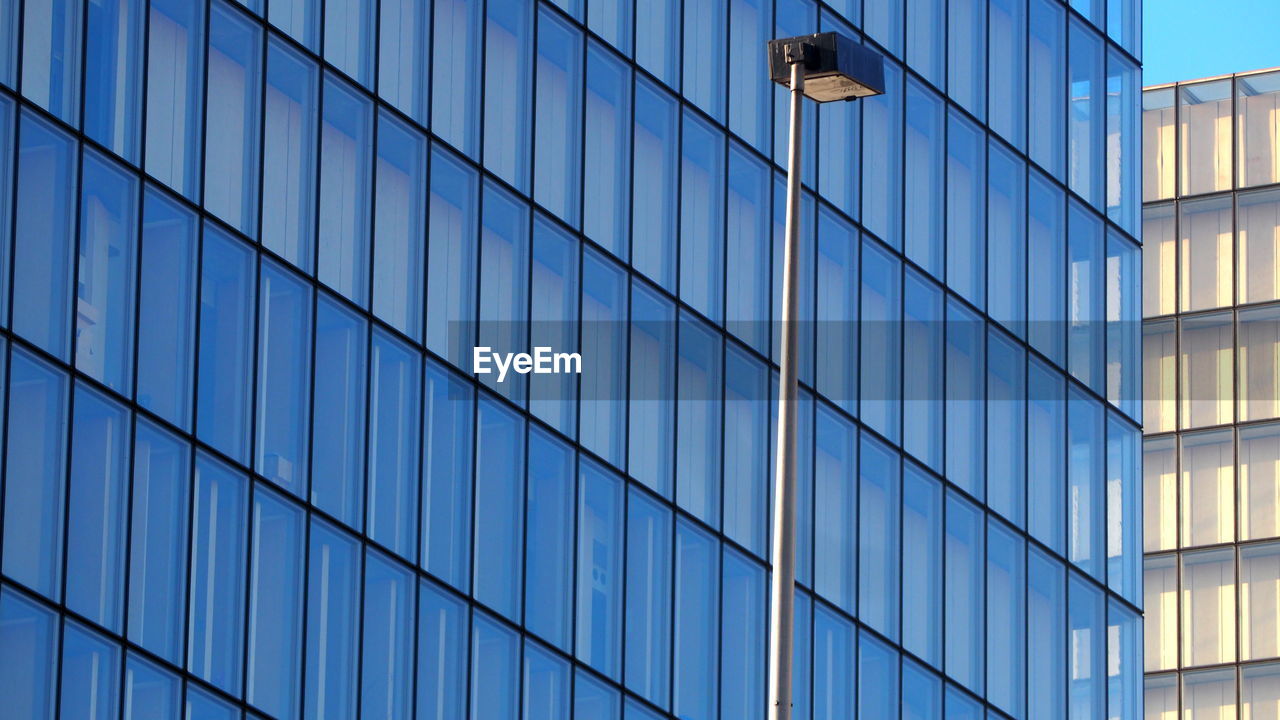 Low angle view of glass building