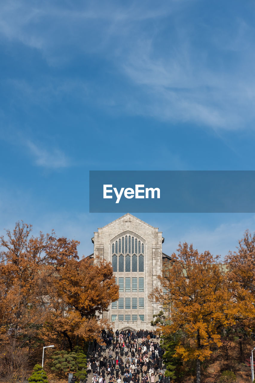 Seoul, south korea . ewha womans university in autumn. it is a private women's university