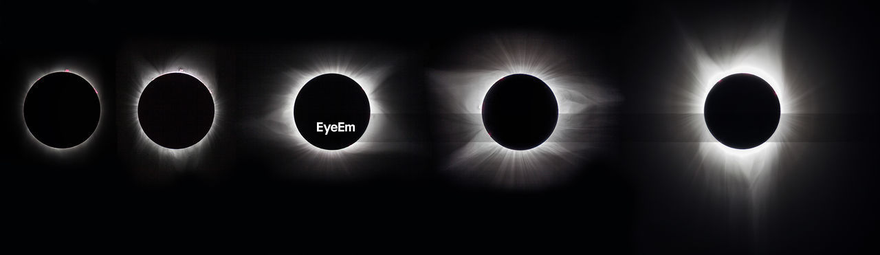 Multiple image of eclipse