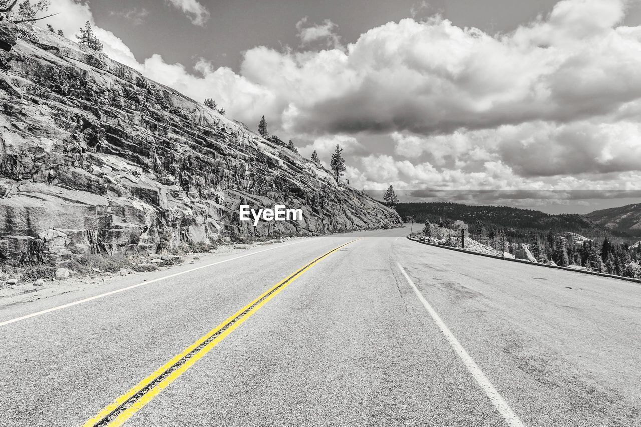 ROAD BY MOUNTAIN AGAINST SKY