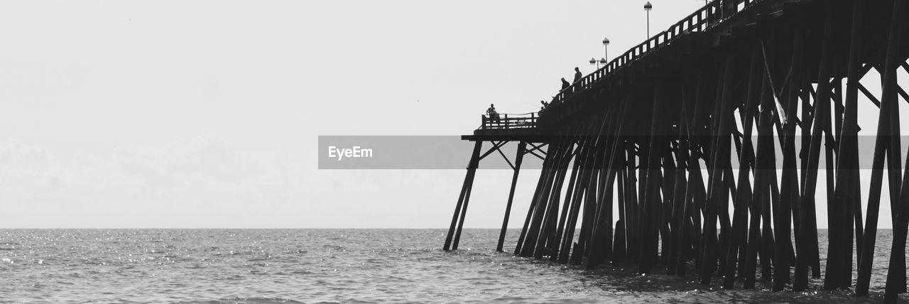 Architecture Beach Beauty In Nature Built Structure Clear Sky Day Horizon Horizon Over Water Land Nature No People Outdoors Scenics - Nature Sea Sky Tranquil Scene Tranquility Water Waterfront Wooden Post The Great Outdoors - 2018 EyeEm Awards The Traveler - 2018 EyeEm Awards