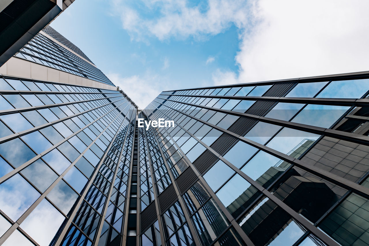 Low angle view of building against sky