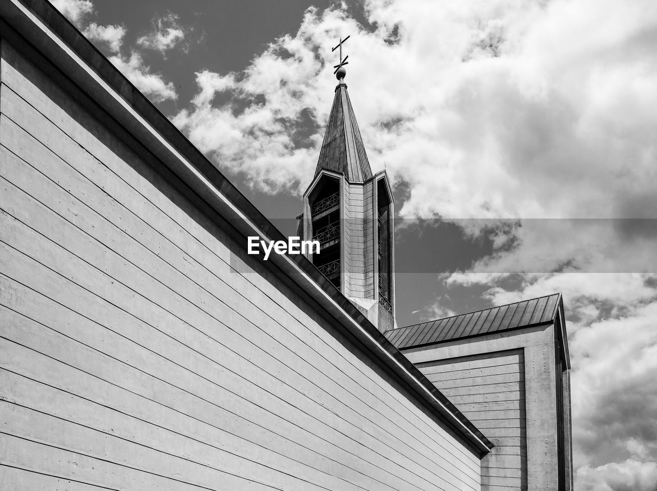 Low angle view of church against sky