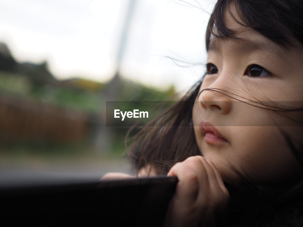 Close-up of a young girl