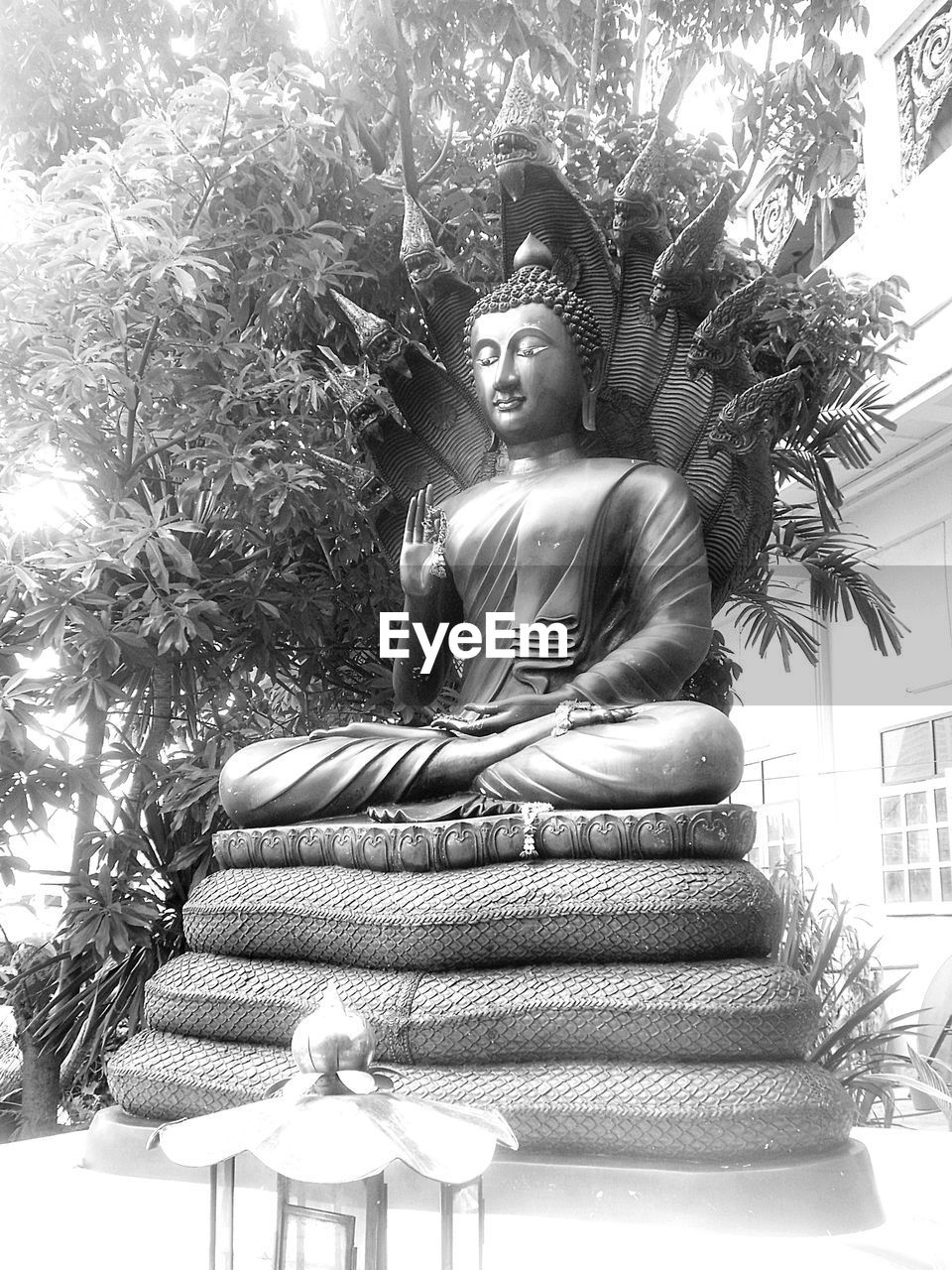 LOW ANGLE VIEW OF BUDDHA STATUE