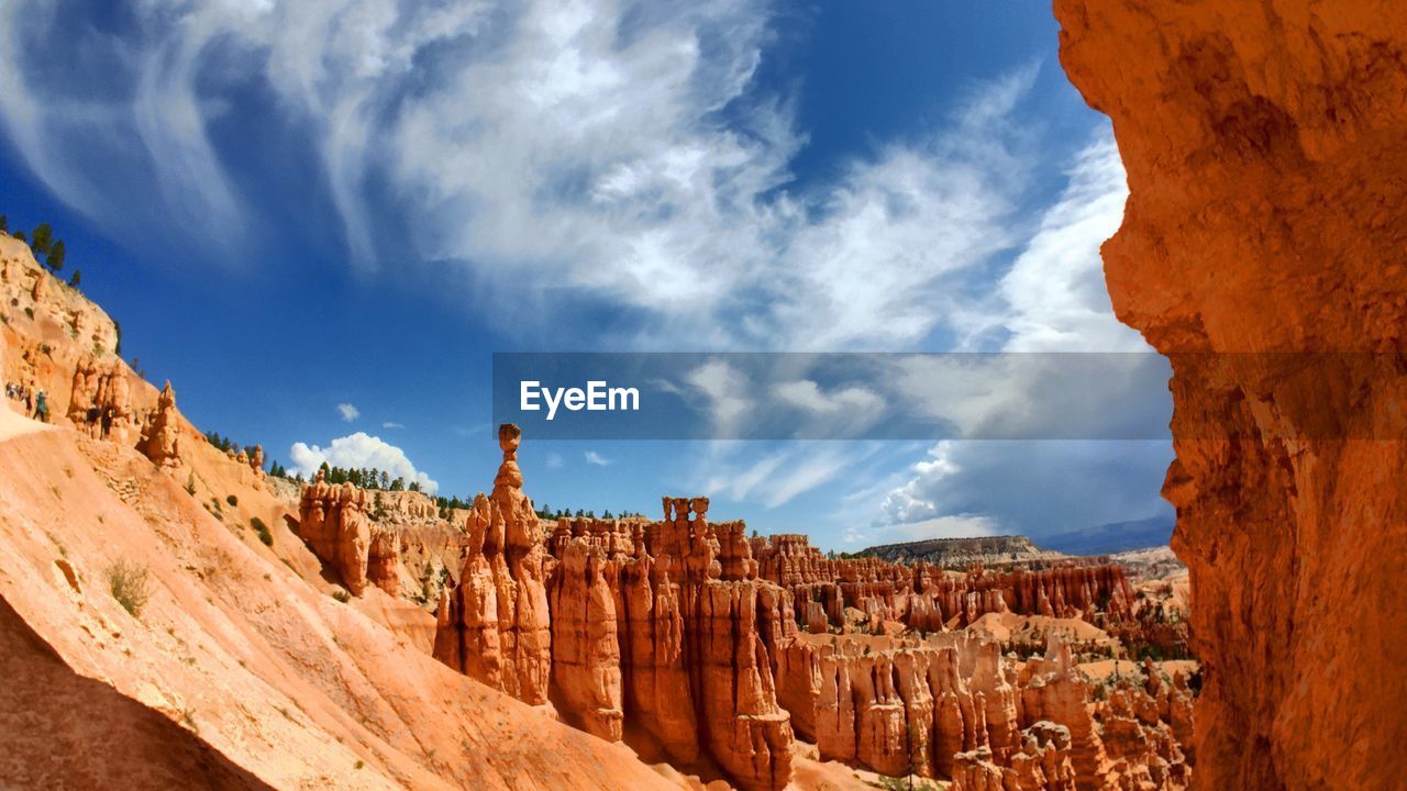 View of bryce canyon national park against sky