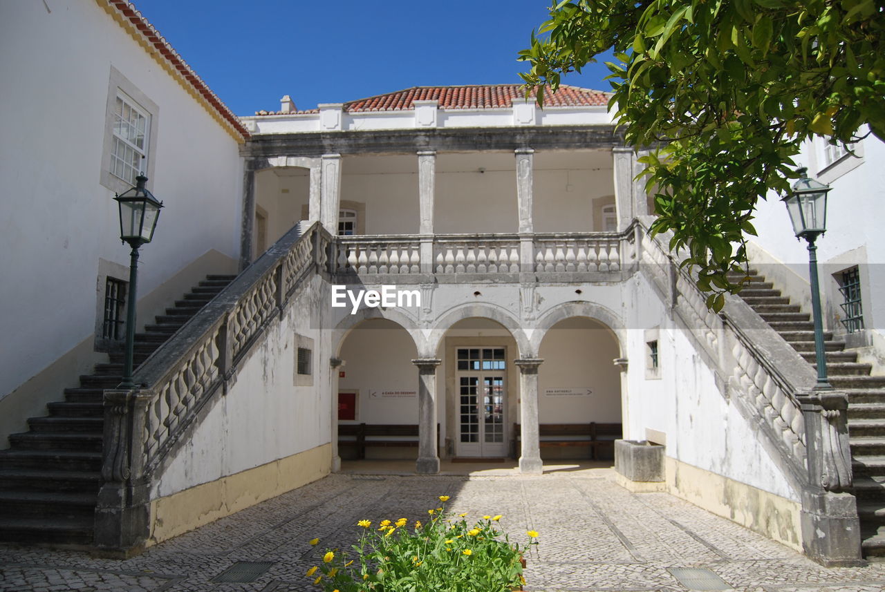 Exterior of building against clear sky