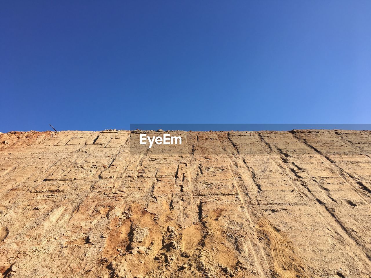 Low angle view of clear blue sky