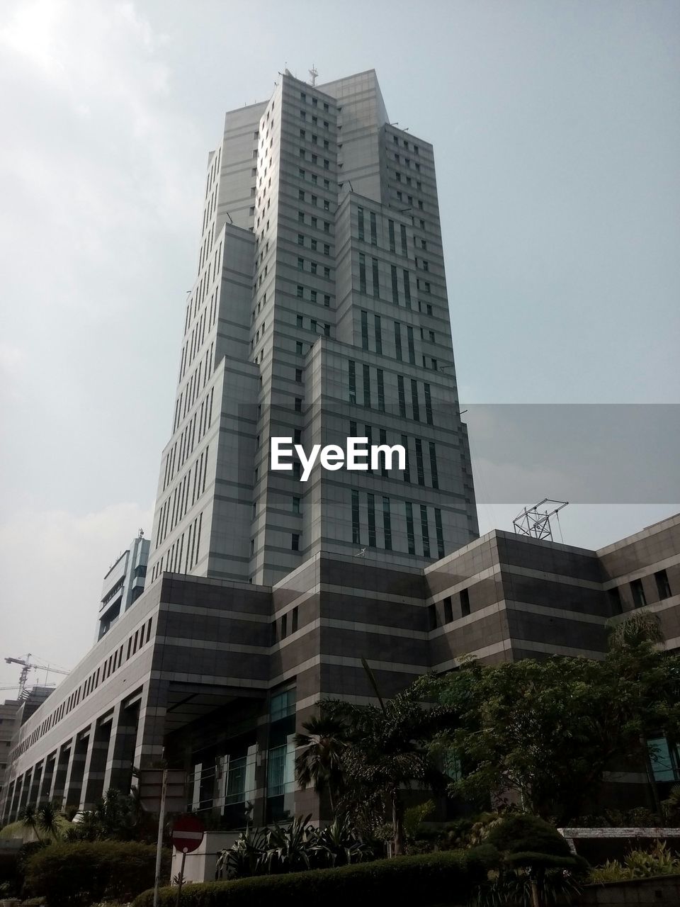 Low angle view of tall building against the sky