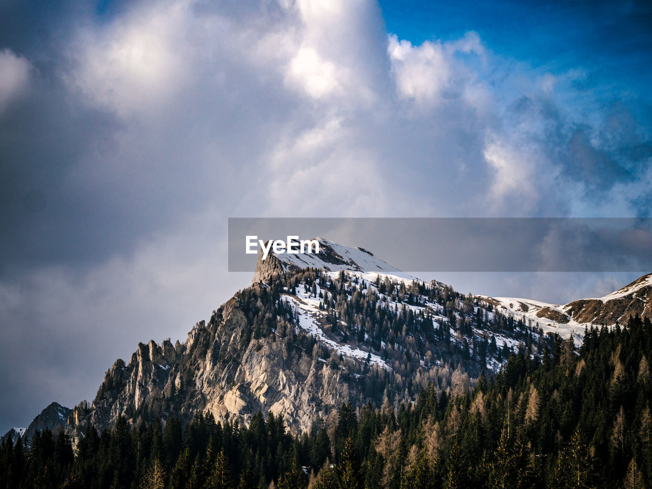 Panoramic view of snowcapped mountains against sky