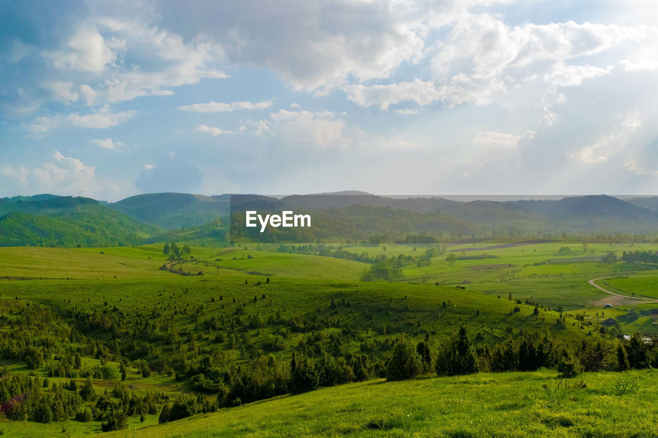 Scenic view of landscape against sky