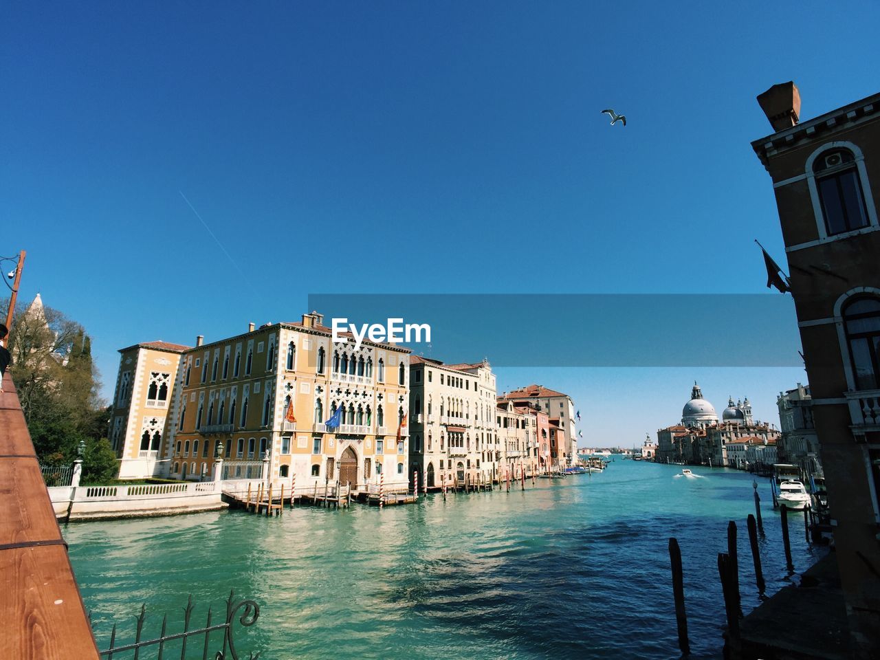 Venice grand canal, palaces and perspective