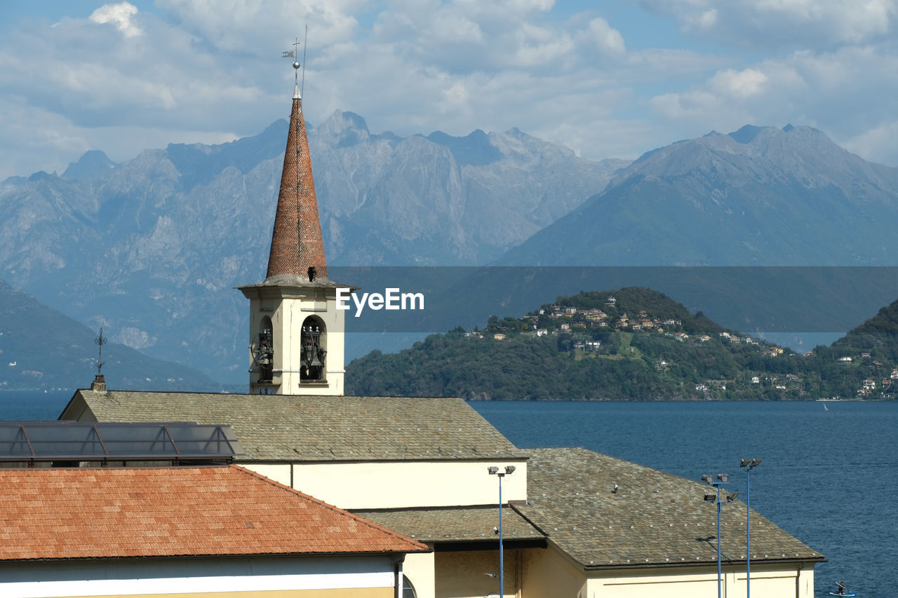 Church of san martino in pianello del lario, como, lombardy, italy.