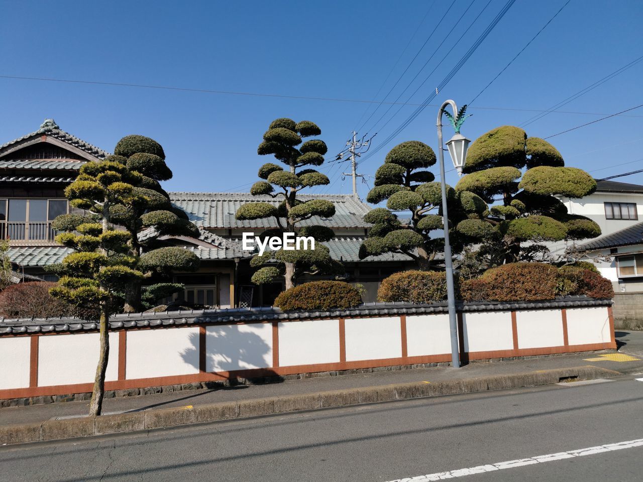 STREET AGAINST CLEAR SKY