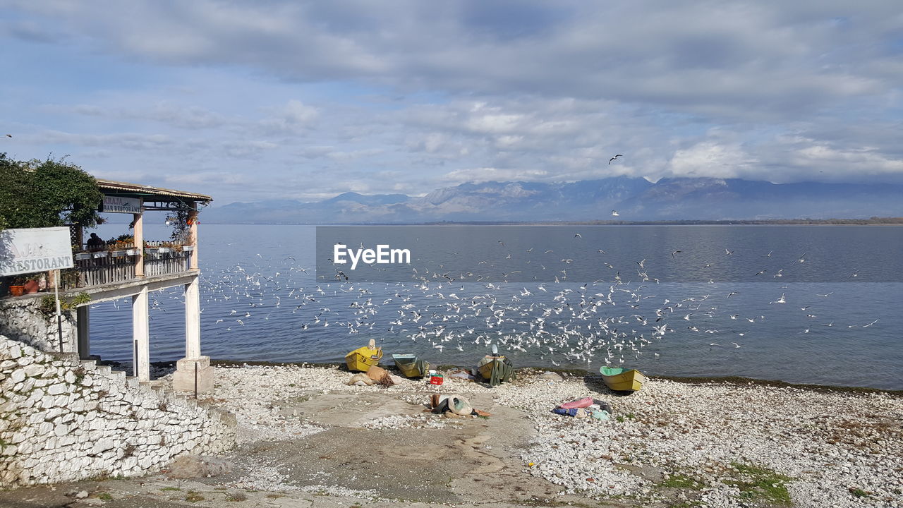 Scenic view of sea against sky