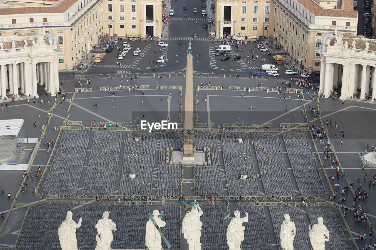 High angle view of vatican city