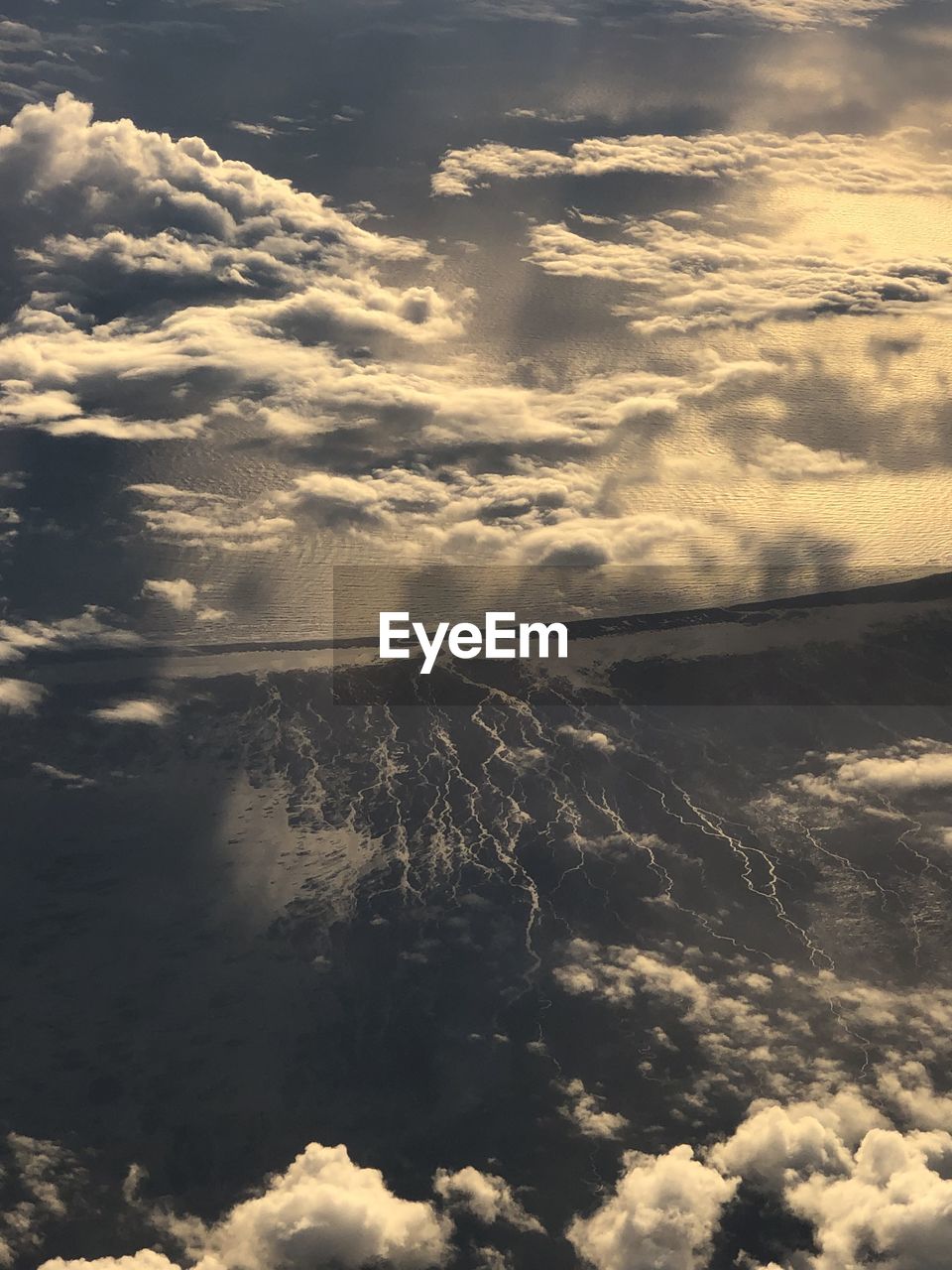 Low angle view of clouds in sky during sunset