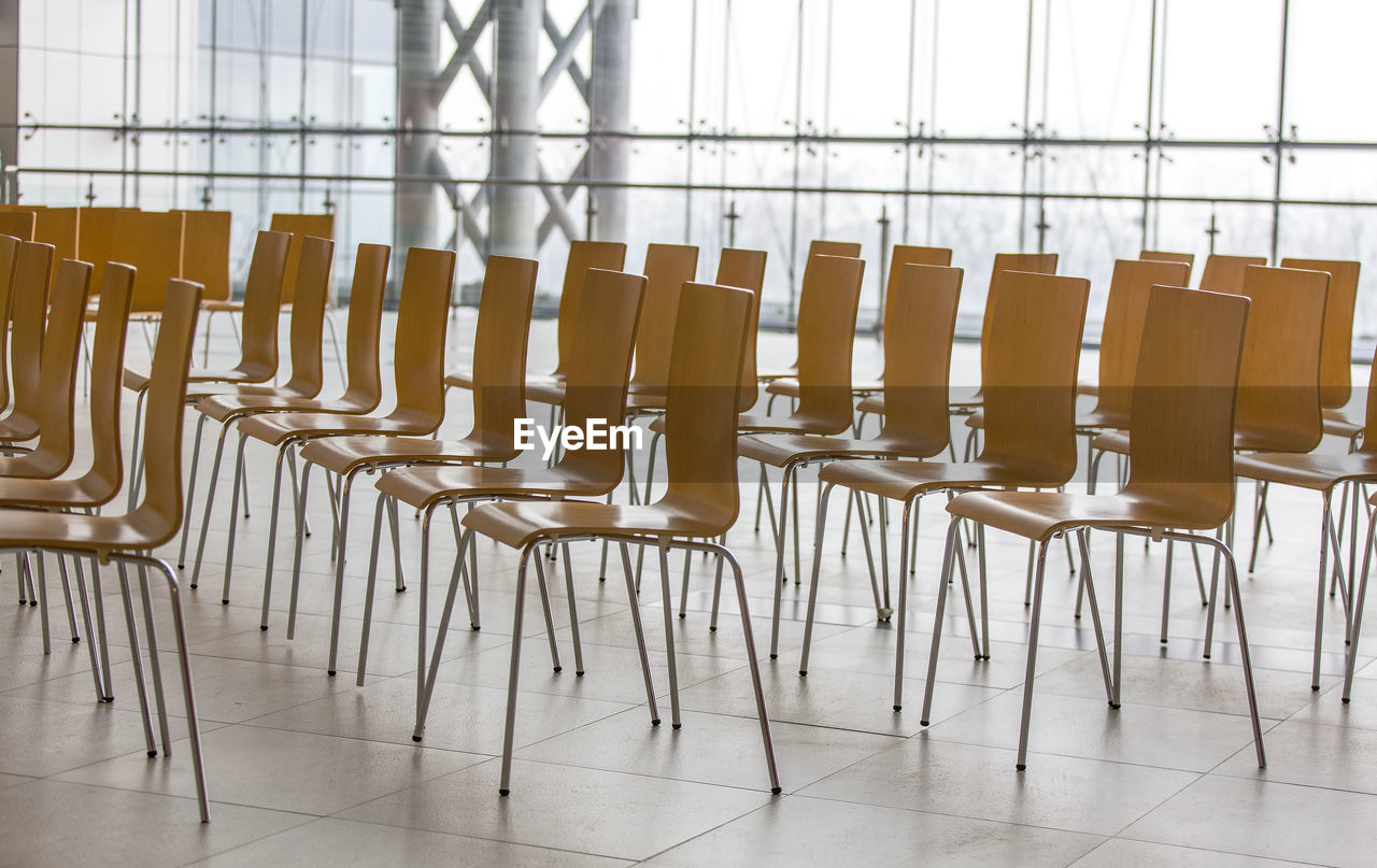 Rows of chairs - meeting background.