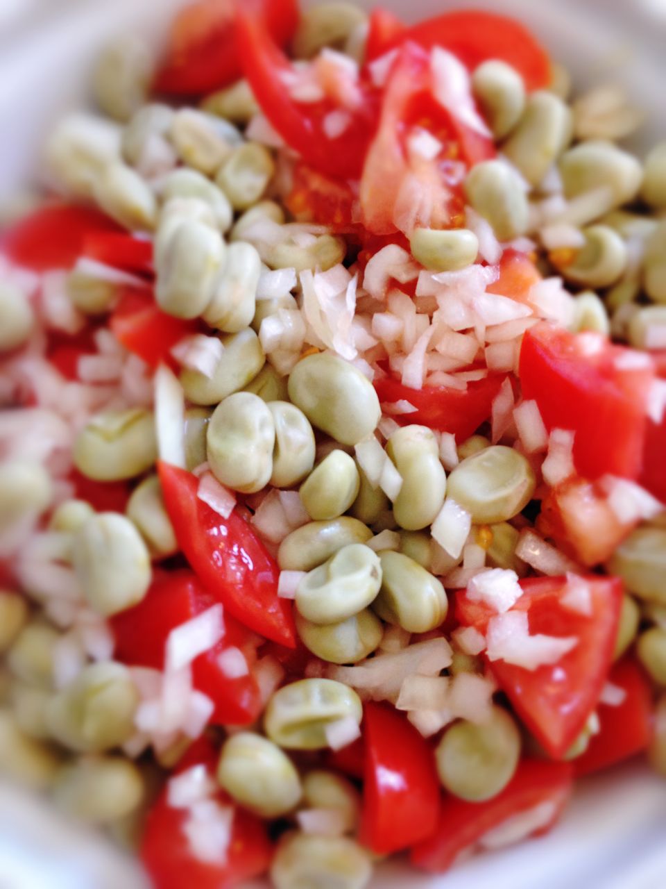 Close-up of beans salad in bowl