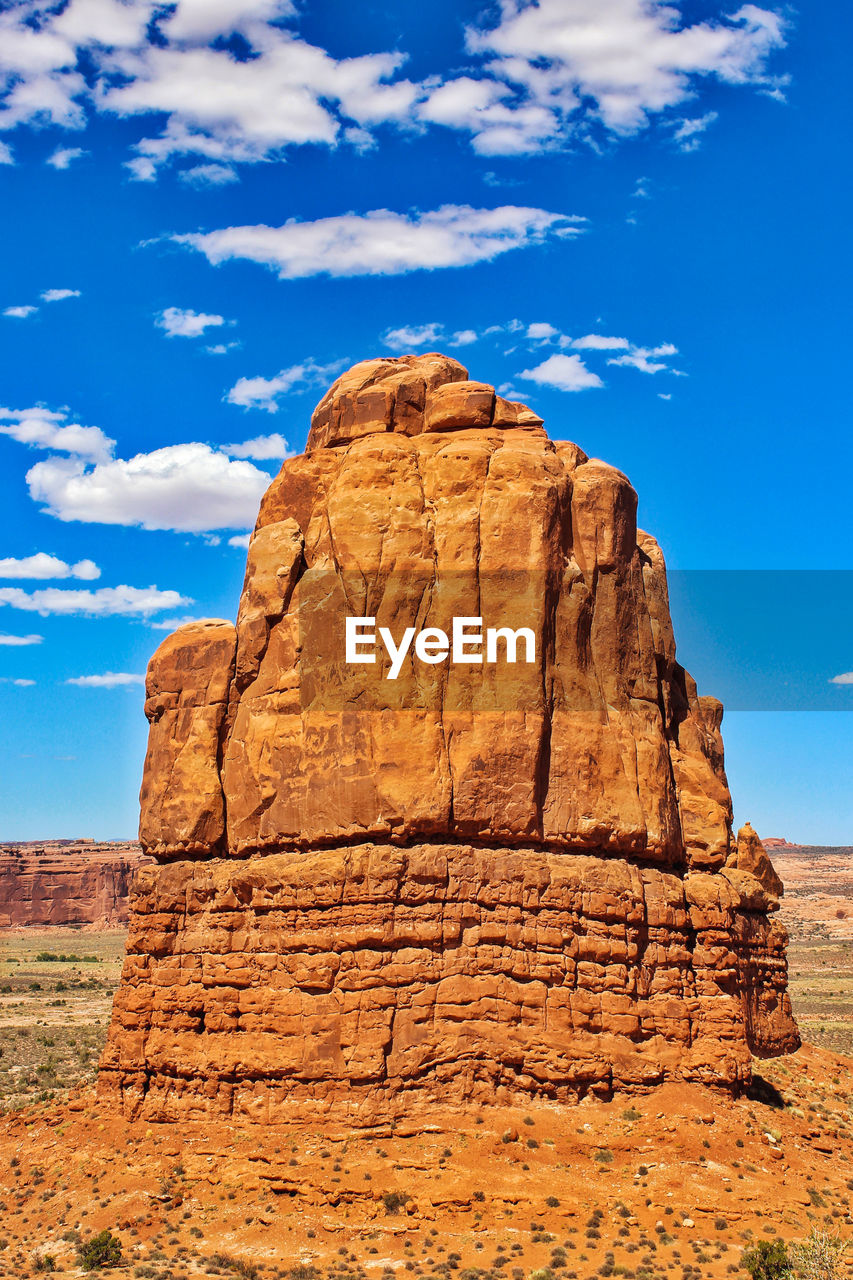 ROCK FORMATIONS ON LANDSCAPE AGAINST SKY