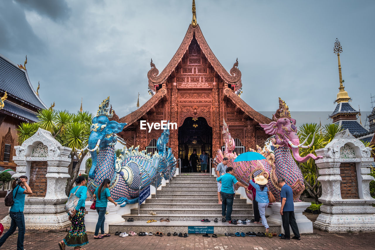 Wat den salee sri muang gan or wat ban den. the beautiful temple in north of thailand.