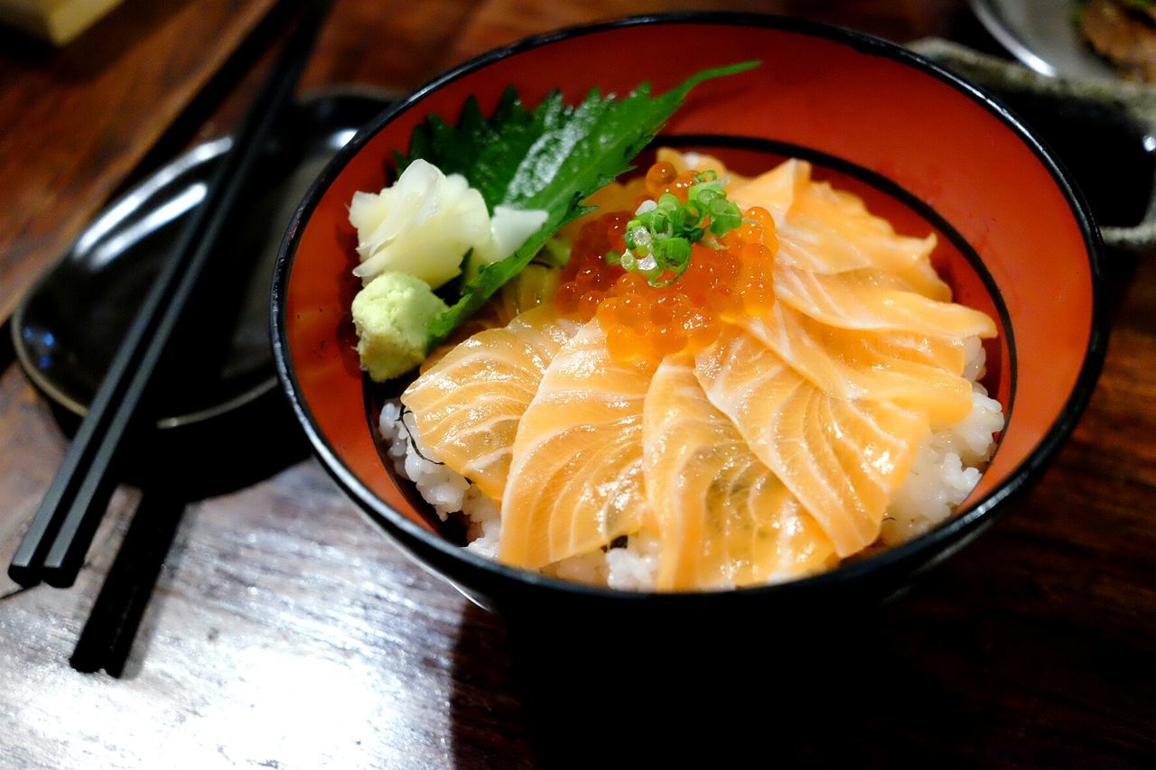 Close-up of served food