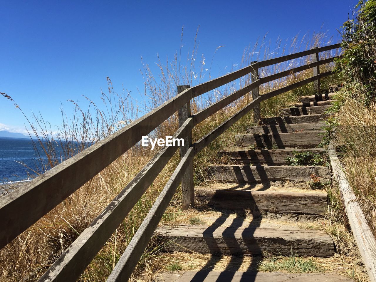 View of railing against sky