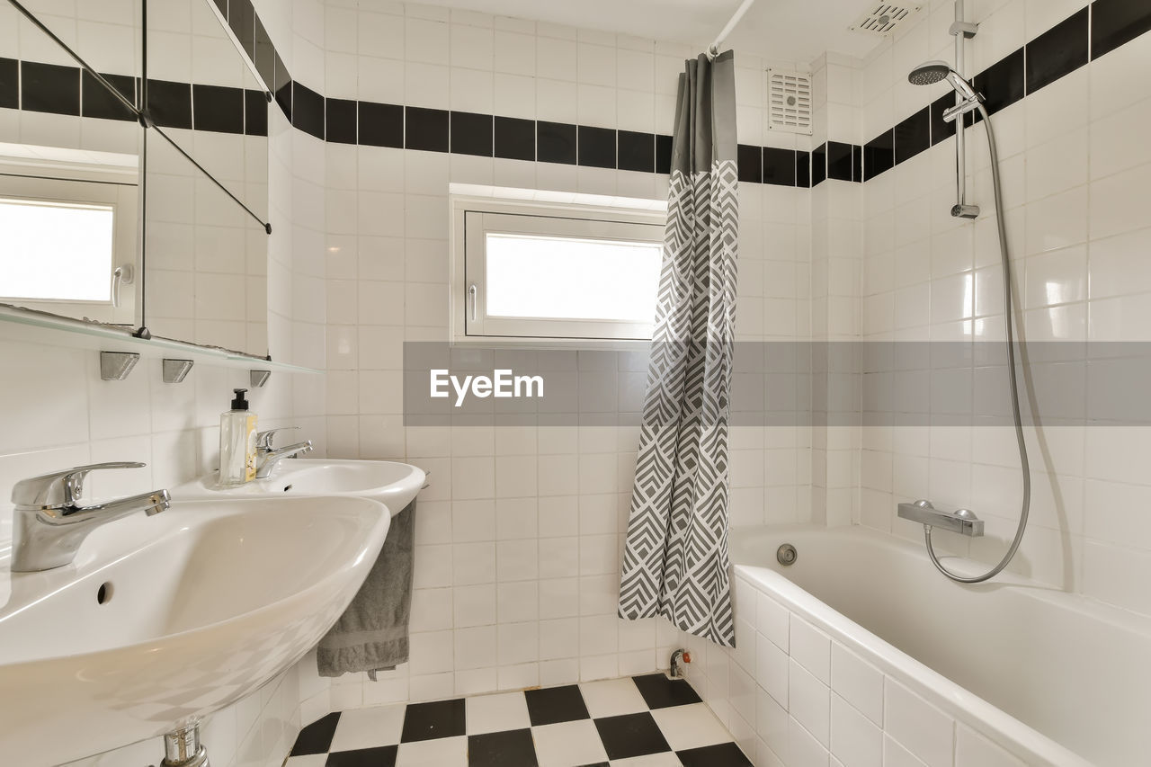 interior of bathroom at home