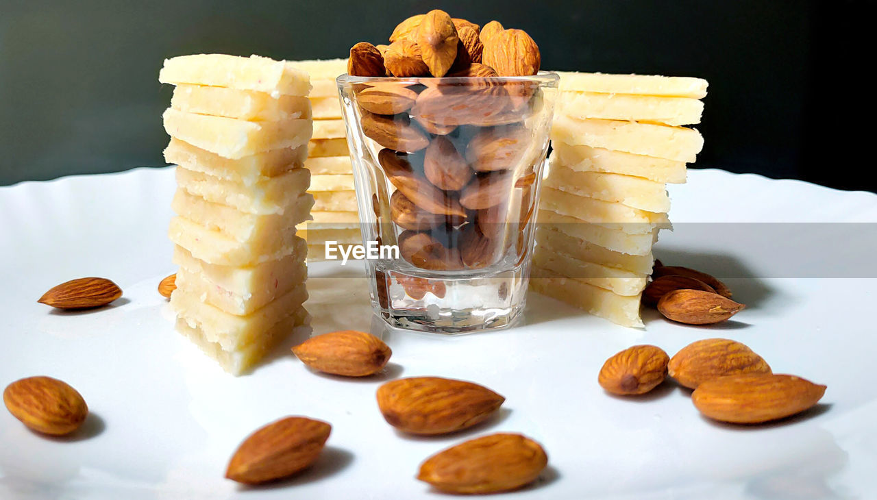 CLOSE-UP OF COOKIES IN GLASS