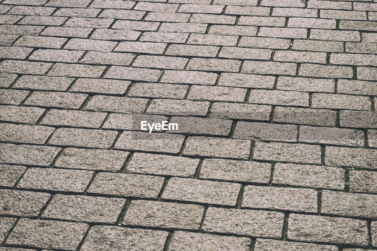 Full frame shot of paving stone