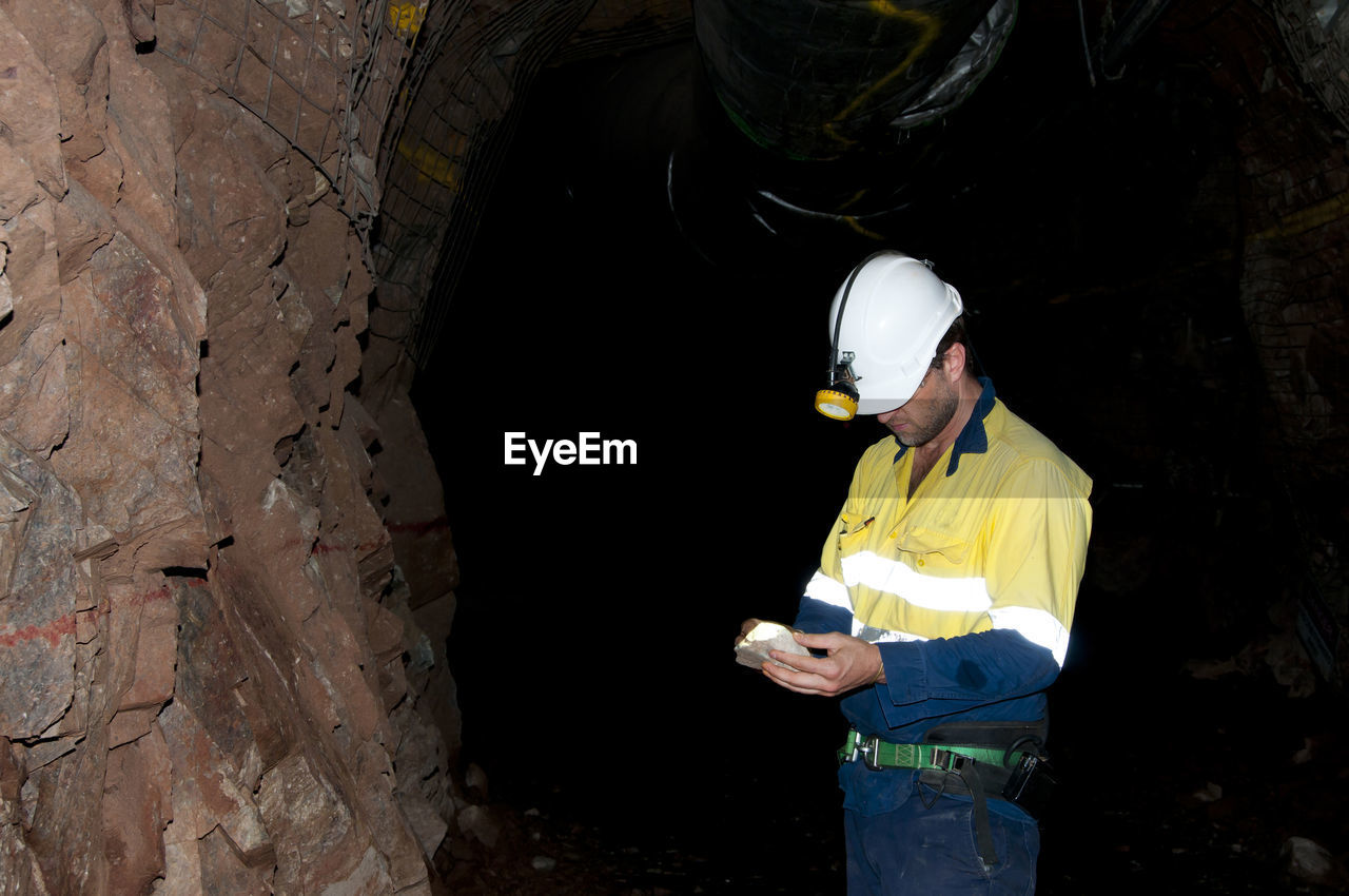 Man working in mine