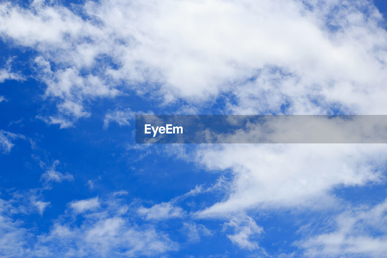 Low angle view of clouds in sky