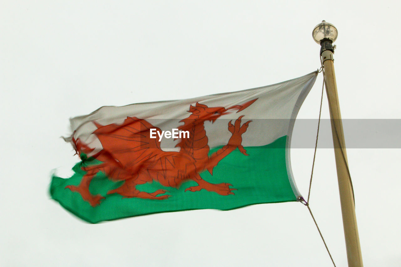 LOW ANGLE VIEW OF FLAG AGAINST SKY