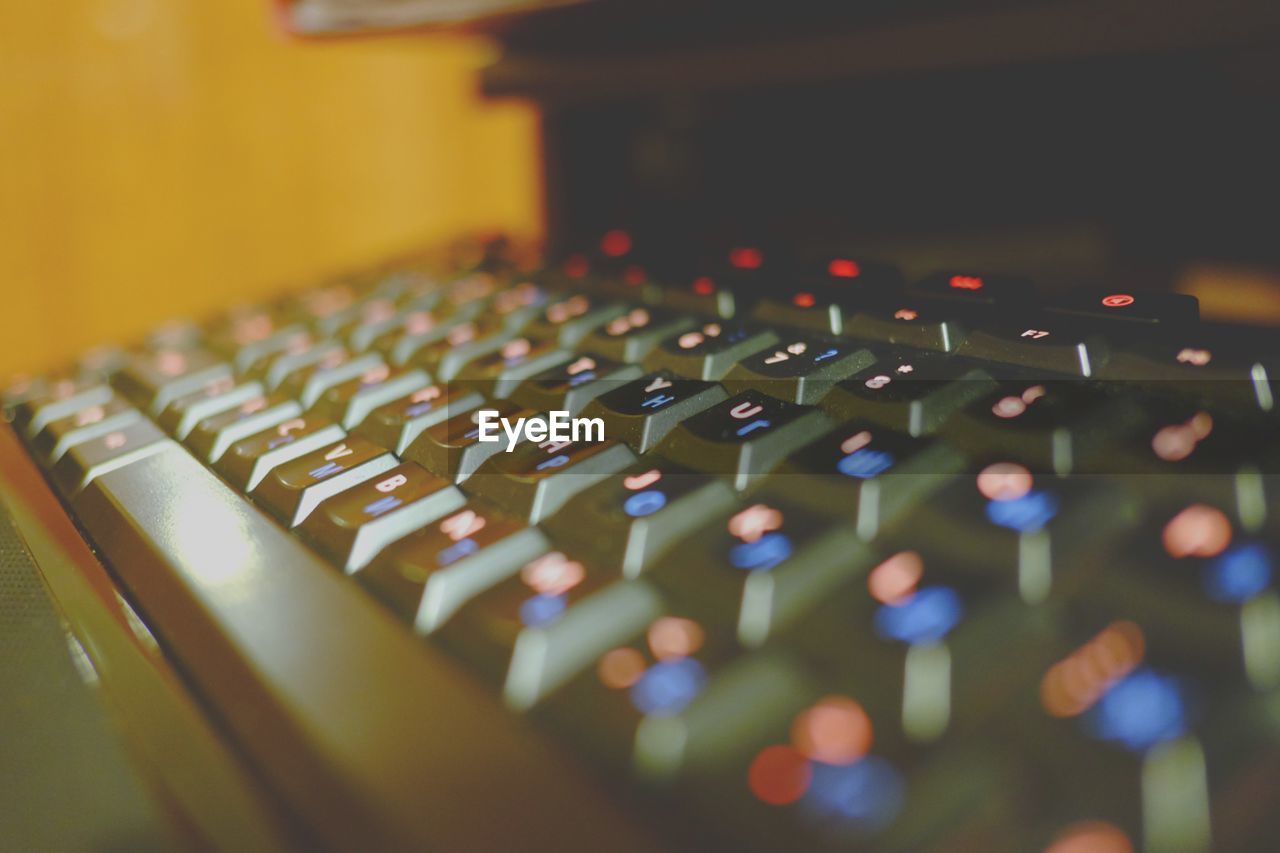 Close-up of computer keyboard