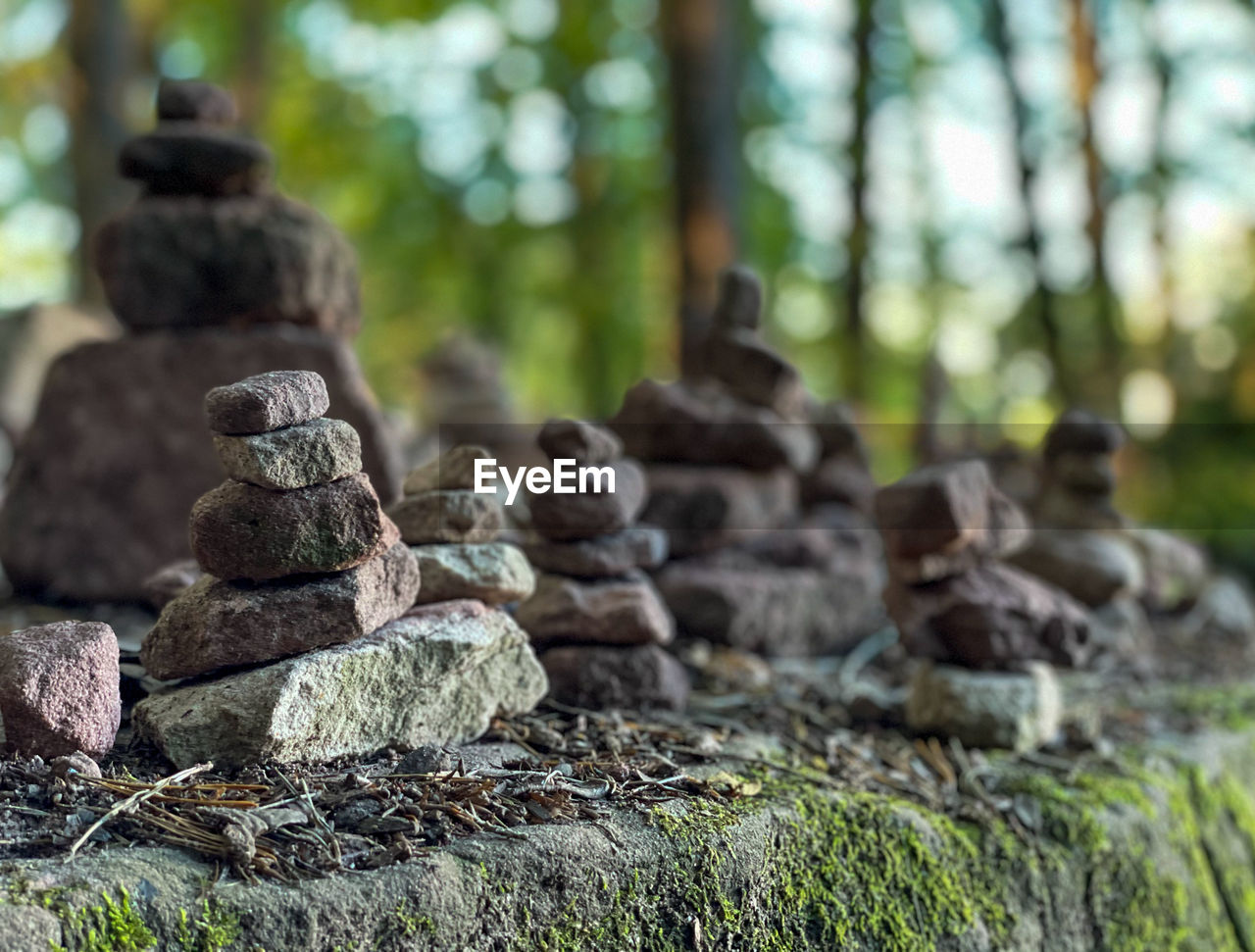 STACK OF STONES ON ROCK