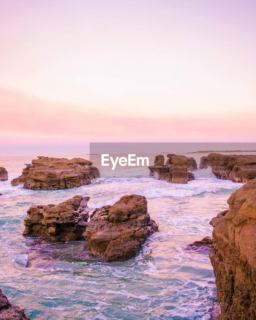 Rock formations at seaside