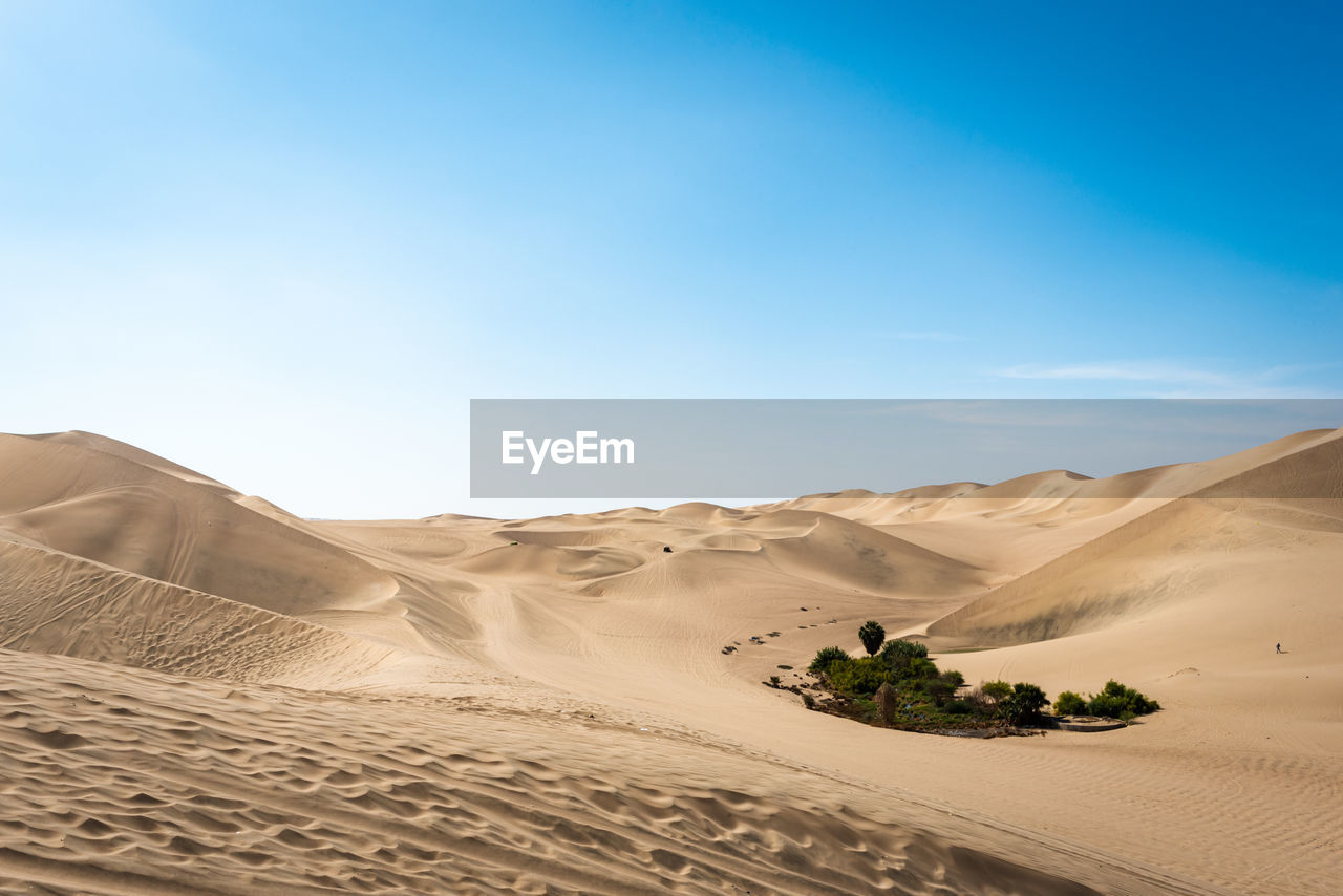 Scenic view of desert against sky